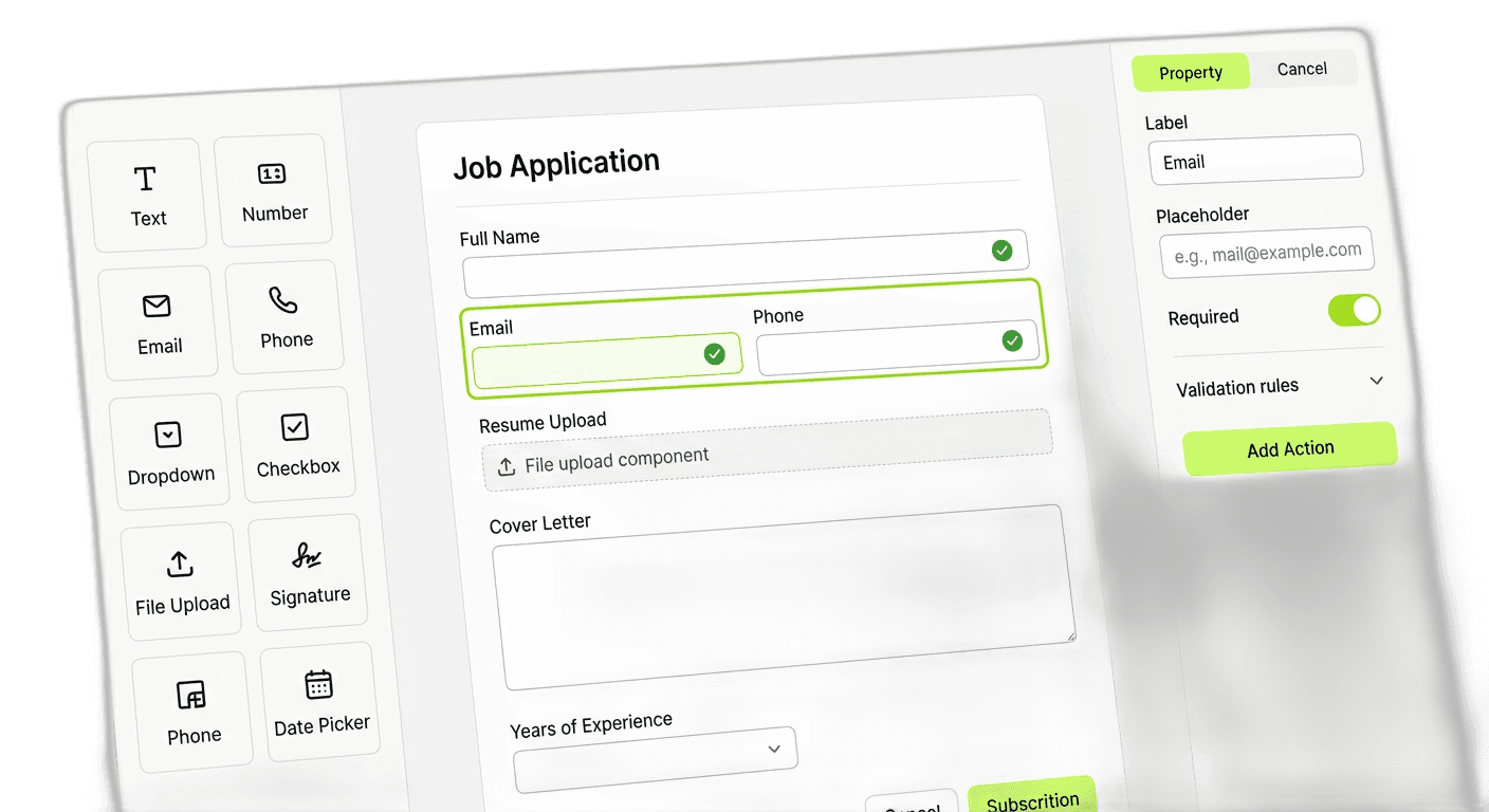 VISUAL EDITOR — DRAG. DROP. REFINE.